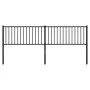 Cabecero de metal negro 200 cm de vidaXL, Cabeceros y pies de cama - Ref: Foro24-350902, Precio: 41,88 €, Descuento: %