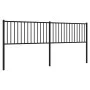 Cabecero de metal negro 200 cm de vidaXL, Cabeceros y pies de cama - Ref: Foro24-350902, Precio: 41,88 €, Descuento: %