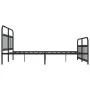 Black metal headboard and footboard bed frame 183x213cm by vidaXL, Beds and slatted bases - Ref: Foro24-352601, Price: 147,95...