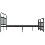 Estructura de cama cabecero y estribo metal negro 183x213cm de vidaXL, Camas y somieres - Ref: Foro24-352601, Precio: 150,31 ...