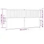 Cabecero de metal negro 200 cm de vidaXL, Cabeceros y pies de cama - Ref: Foro24-350902, Precio: 41,88 €, Descuento: %