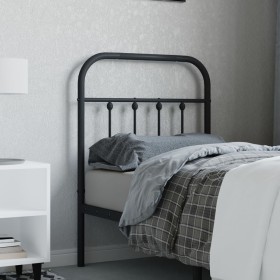 Black metal headboard 75 cm by vidaXL, Headboards and footboards - Ref: Foro24-352604, Price: 28,50 €, Discount: %