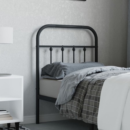 Kopfteil aus schwarzem Metall, 75 cm von vidaXL, Kopf- und Fußteile - Ref: Foro24-352604, Preis: 28,50 €, Rabatt: %