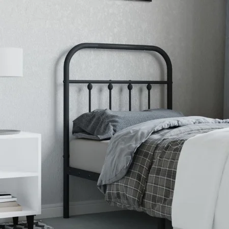 Kopfteil aus schwarzem Metall, 75 cm von vidaXL, Kopf- und Fußteile - Ref: Foro24-352604, Preis: 28,05 €, Rabatt: %