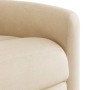 Sillón reclinable elevable tela de microfibra beige