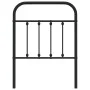 Cabecero de metal negro 75 cm de vidaXL, Cabeceros y pies de cama - Ref: Foro24-352604, Precio: 28,05 €, Descuento: %