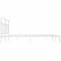 White metal bed frame with headboard 160x200 cm by vidaXL, Beds and slatted bases - Ref: Foro24-352630, Price: 120,70 €, Disc...