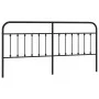 Black metal headboard 193 cm by vidaXL, Headboards and footboards - Ref: Foro24-352615, Price: 46,37 €, Discount: %