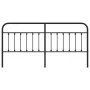 Black metal headboard 193 cm by vidaXL, Headboards and footboards - Ref: Foro24-352615, Price: 46,37 €, Discount: %