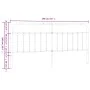 Kopfteil aus schwarzem Metall, 193 cm von vidaXL, Kopf- und Fußteile - Ref: Foro24-352615, Preis: 46,37 €, Rabatt: %