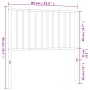 Kopfteil aus schwarzem Metall, 80 cm von vidaXL, Kopf- und Fußteile - Ref: Foro24-350891, Preis: 21,59 €, Rabatt: %
