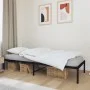 Estructura de cama de metal negro 90x190 cm de vidaXL, Camas y somieres - Ref: Foro24-350838, Precio: 65,30 €, Descuento: %