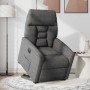 Sillón eléctrico reclinable elevable tela microfibra gris