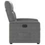 Sillón eléctrico reclinable elevable tela microfibra gris