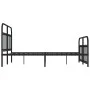 Black metal headboard and footboard bed frame 140x200 cm by vidaXL, Beds and slatted bases - Ref: Foro24-352597, Price: 128,0...