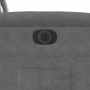 Sillón eléctrico reclinable elevable tela microfibra gris