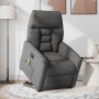Sillón masaje eléctrico reclinable elevable tela gris oscuro