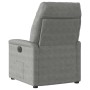 Sillón masaje eléctrico reclinable elevable tela gris oscuro