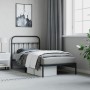 Estructura de cama con cabecero metal negro 100x190 cm de vidaXL, Camas y somieres - Ref: Foro24-352572, Precio: 80,61 €, Des...