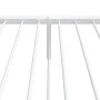 Metal bed frame with headboard and footboard white 100x200 cm by vidaXL, Beds and slatted bases - Ref: Foro24-350944, Price: ...