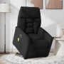 Sillón masaje eléctrico reclinable elevable tela negro