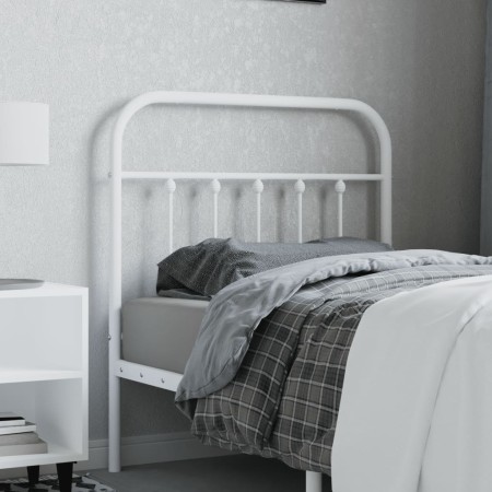 Kopfteil aus weißem Metall, 80 cm von vidaXL, Kopf- und Fußteile - Ref: Foro24-352654, Preis: 29,33 €, Rabatt: %