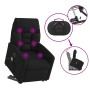 Sillón masaje eléctrico reclinable elevable tela negro