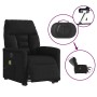 Sillón masaje eléctrico reclinable elevable tela negro