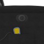 Sillón masaje eléctrico reclinable elevable tela negro