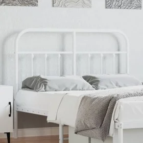 White metal headboard 120 cm by vidaXL, Headboards and footboards - Ref: Foro24-352658, Price: 40,50 €, Discount: %
