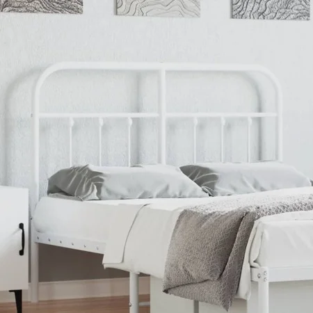 Kopfteil aus weißem Metall, 120 cm von vidaXL, Kopf- und Fußteile - Ref: Foro24-352658, Preis: 40,58 €, Rabatt: %
