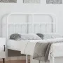 White metal headboard 120 cm by vidaXL, Headboards and footboards - Ref: Foro24-352658, Price: 40,58 €, Discount: %