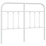 Kopfteil aus weißem Metall, 120 cm von vidaXL, Kopf- und Fußteile - Ref: Foro24-352658, Preis: 41,21 €, Rabatt: %