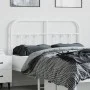 White metal headboard 120 cm by vidaXL, Headboards and footboards - Ref: Foro24-352658, Price: 40,58 €, Discount: %
