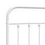 Kopfteil aus weißem Metall, 120 cm von vidaXL, Kopf- und Fußteile - Ref: Foro24-352658, Preis: 40,58 €, Rabatt: %