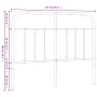 Kopfteil aus weißem Metall, 120 cm von vidaXL, Kopf- und Fußteile - Ref: Foro24-352658, Preis: 40,58 €, Rabatt: %
