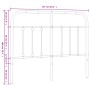 Kopfteil aus weißem Metall, 120 cm von vidaXL, Kopf- und Fußteile - Ref: Foro24-352658, Preis: 41,21 €, Rabatt: %