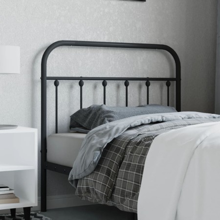 Kopfteil aus schwarzem Metall, 100 cm von vidaXL, Kopf- und Fußteile - Ref: Foro24-352607, Preis: 30,56 €, Rabatt: %