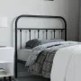 Cabecero de metal negro 100 cm de vidaXL, Cabeceros y pies de cama - Ref: Foro24-352607, Precio: 30,07 €, Descuento: %