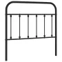 Cabecero de metal negro 100 cm de vidaXL, Cabeceros y pies de cama - Ref: Foro24-352607, Precio: 30,07 €, Descuento: %
