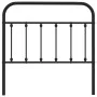Cabecero de metal negro 100 cm de vidaXL, Cabeceros y pies de cama - Ref: Foro24-352607, Precio: 30,07 €, Descuento: %
