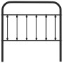 Kopfteil aus schwarzem Metall, 100 cm von vidaXL, Kopf- und Fußteile - Ref: Foro24-352607, Preis: 30,56 €, Rabatt: %