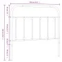 Cabecero de metal negro 100 cm de vidaXL, Cabeceros y pies de cama - Ref: Foro24-352607, Precio: 30,07 €, Descuento: %