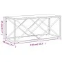 Couchtisch aus Edelstahl und massivem recyceltem Holz von vidaXL, Couchtisch - Ref: Foro24-349968, Preis: 80,63 €, Rabatt: %