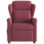 Sillón reclinable eléctrico tela rojo tinto