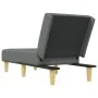 Sofá diván de tela gris oscuro de vidaXL, Divanes - Ref: Foro24-352823, Precio: 151,46 €, Descuento: %