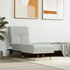 Hellgrauer Samtsofa Diwan von vidaXL, Tagesbetten - Ref: Foro24-352808, Preis: 176,71 €, Rabatt: %