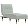 Light gray velvet chaise lounge sofa by vidaXL, Daybeds - Ref: Foro24-352808, Price: 157,03 €, Discount: %