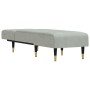 Light gray velvet chaise lounge sofa by vidaXL, Daybeds - Ref: Foro24-352808, Price: 157,03 €, Discount: %