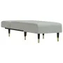Light gray velvet chaise lounge sofa by vidaXL, Daybeds - Ref: Foro24-352808, Price: 176,71 €, Discount: %